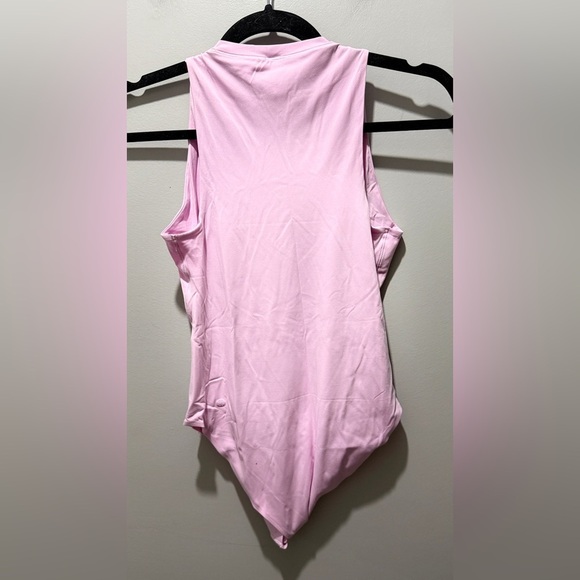 Lululemon Wundermost Ultra-Soft Nulu High-Neck Sleeveless Bodysuit - Vital Pink - Picture 7 of 7